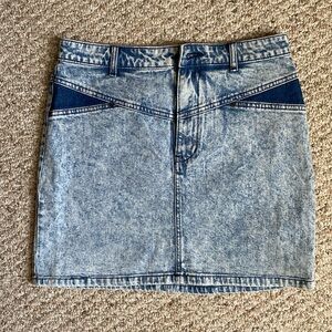 silence + noise Blue Jean Skirt